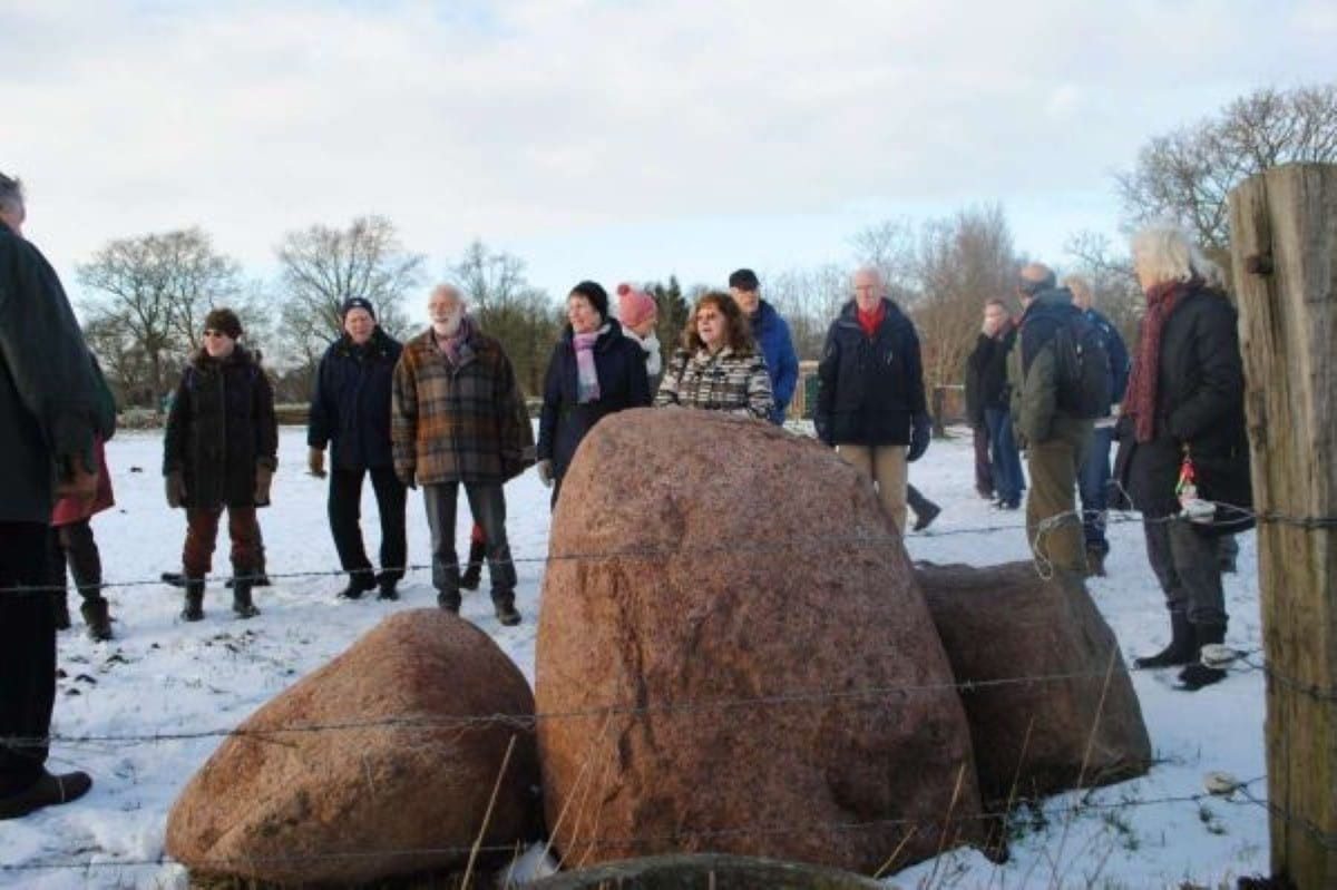 Wandeling naar hunebed op de Onner Es 24 januari 2015